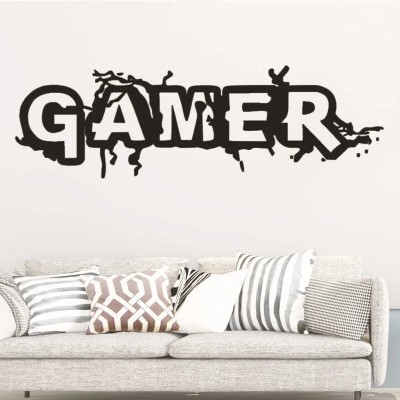 SnappyVinyl 15 cm Gamer Self Adhesive Sticker(Pack of 1)