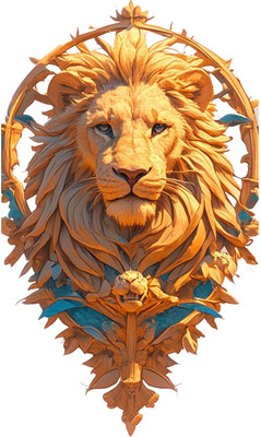 SkyOlla 60 cm Tiger Wall Sticker – Self Adhesive Vinyl Décor for Kids’ Room Self Adhesive Sticker(Pack of 1)