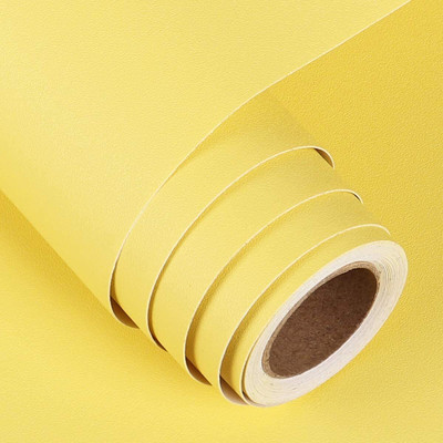 VELLUMTRO Vinyl Abstract Yellow Wallpaper(L x W: 60 cm x 381 cm)