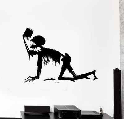 Xskin 27 cm Skeleton Corpse Self Adhesive Sticker(Pack of 1)