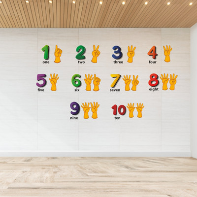 Flipkart SmartBuy 121 cm Kids Numeric Numbers|Learning|Education|Removable Self Adhesive Sticker(Pack of 1)