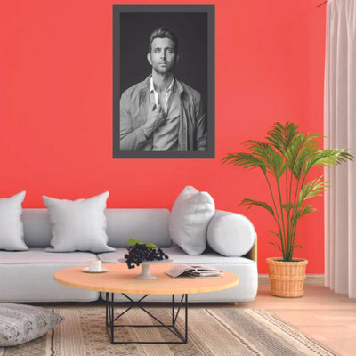 Vijaya enterprises 45.72 cm Hrithik roshan wall poster size(12x18cm) Self Adhesive Sticker(Pack of 1)