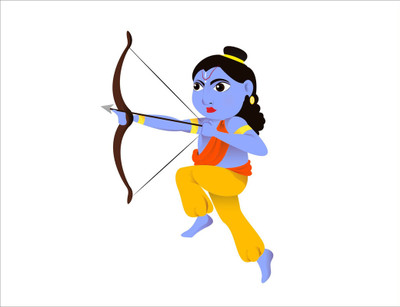 Vijaya enterprises 45 cm Krishan Wall Sticker|IndianFestival|For Puja Room Décor Size (18x26 inch ) Self Adhesive Sticker(Pack of 1)