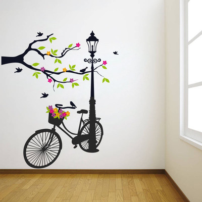 VCREATE DECOR 58 cm Tree Wall Sticker & Decal Self Adhesive Sticker(Pack of 1)