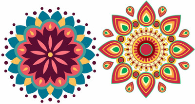 Brightwall 30 cm Trendy Waterproof Decorative Sticker for Wall, Laptop, Bike, Car, Mobile & Home Removable Sticker(Pack of 2)