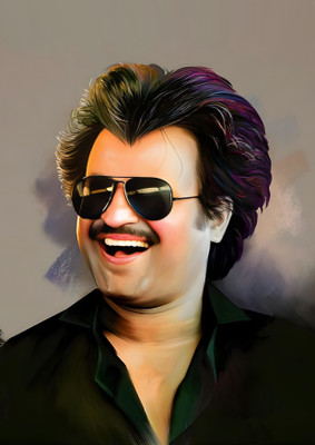 Dumdic 30 cm Nice Smile By Rajinikanth A4 Strong Self Adhesive Sticker(Pack of 1)
