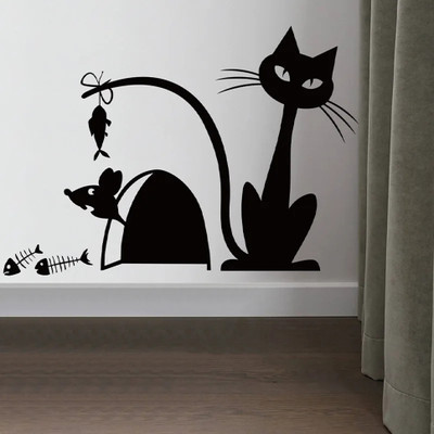 SnappyVinyl 20 cm Cat Trap to Catch Mouse Self Adhesive Sticker(Pack of 1)