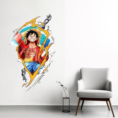 ArtfulDecals 60 cm Monkey D lufi cool Anime wall sticker Self Adhesive Sticker(Pack of 1)