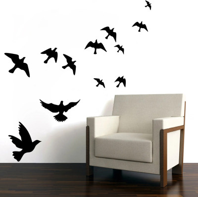 SnappyVinyl 41 cm Window Alert Bird Stickers Self Adhesive Sticker(Pack of 1)