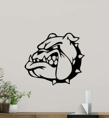 SnappyVinyl 62 cm Bulldogs Wall Self Adhesive Sticker(Pack of 1)