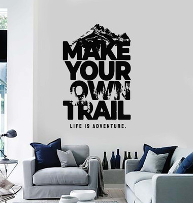 SnappyVinyl 27 cm Make Your Own Trail Adventur Self Adhesive Sticker(Pack of 1)