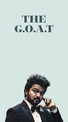 swaroopa 16.5 inch Thalapathy Vijay Sticker Self Adhesive Sticker(Pack of 1)