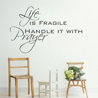 Epithet Studio 78 cm Life is fragile Wall Stickers Wall Sticker ASD Self Adhesive Sticker(Pack of 1)