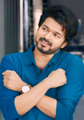 Dumdic 30 cm Modesty By Thalapathy Vijay A4 Strong Self Adhesive Sticker(Pack of 1)