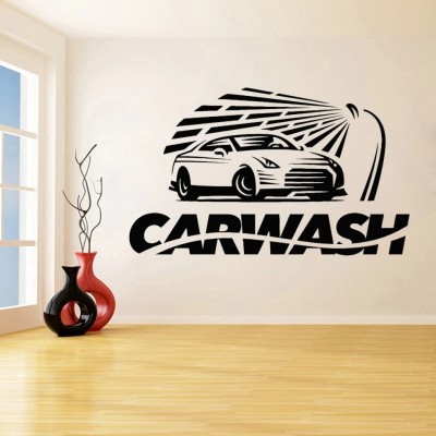 Xskin 57 cm Car Wash , Wall Stickers Home Decor Waterproof Wall Decals Self Adhesive Sticker(Pack of 1)