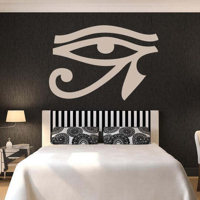 SnappyVinyl 37 cm Eye of Horus Egyptian Hieroglyph Self Adhesive Sticker(Pack of 1)