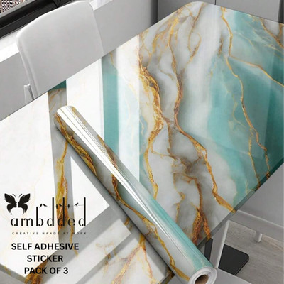 ambdded 200 cm AMB-STICKER-85-PACKOF-3 Self Adhesive Sticker(Pack of 3)
