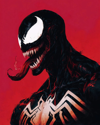 swaroopa 16.5 inch Venom Sticker Self Adhesive Sticker(Pack of 1)