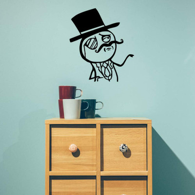 Xskin 29 cm Feel Like a Sir Internet Meme Wall Sticker, Easy to Apply and Remove, 29cm Self Adhesive Sticker(Pack of 1)