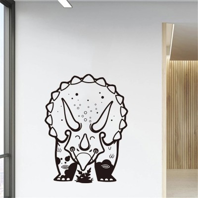 Xskin 45 cm Triceratops Dinosaur Wall, Wall Stickers Home Decor Waterproof Wall Decals Self Adhesive Sticker(Pack of 1)
