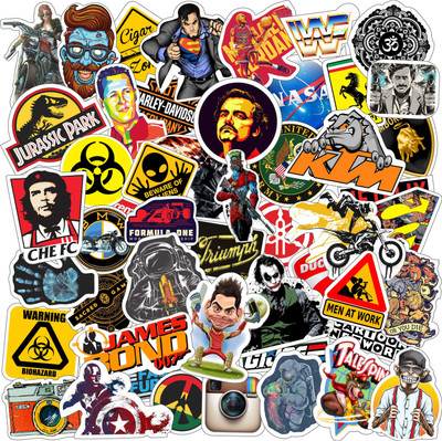 Junkyard 12.7 cm r50 Self Adhesive Sticker(Pack of 50)