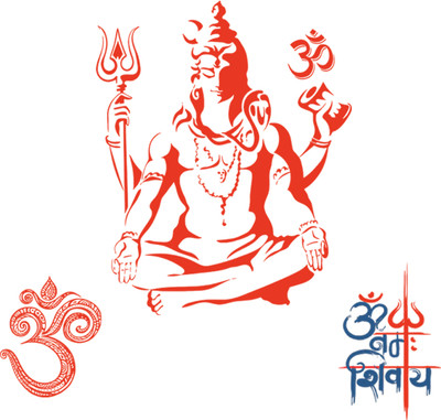 god & god's 100 cm New Modern Art & Trendy Wall Stickers for Home Decoration, Living Room, Bedroom Self Adhesive Sticker(Pack of 1)