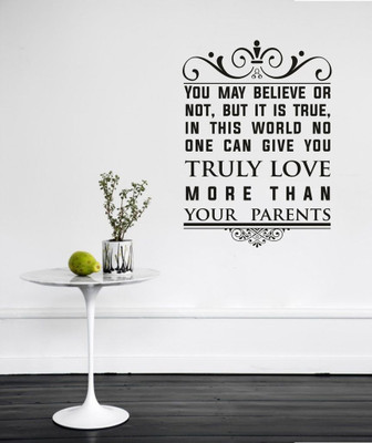 Epithet Studio 40 cm Parents Qoute Wall Sticker Self Adhesive Sticker(Pack of 1)