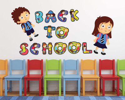 Littlebuds 90 cm Back To School Removable Sticker(Pack of 1)
