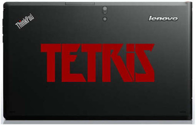 Xskin 2 cm Tetris Game Logo Self Adhesive Sticker(Pack of 1)