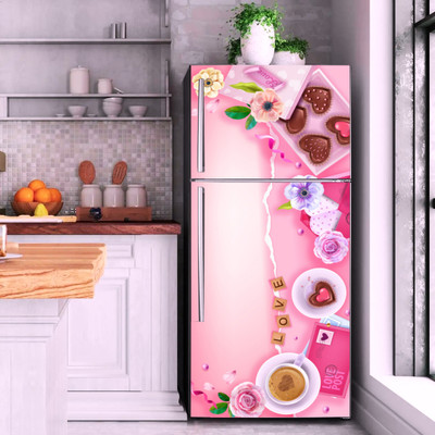 Bnezz 160 cm F-ChoclateHeart Self Adhesive Sticker(Pack of 1)