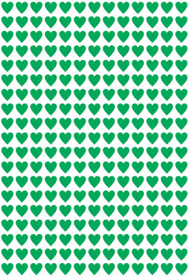 MEDIQO 0.5 inch Hearts Pattern 240 Sticker Self Adhesive Sticker(Pack of 1)