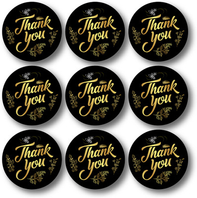 RSB HUB 3.8 inch Thank You Stickers Seal Label for Favor Party Handmade Env. Stationery Sticker Self Adhesive Sticker(Pack of 200)