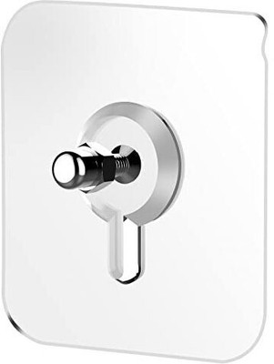 Shreejee 6 cm 48 Pcs Adhesive screw wall hooks for hanging strong hooks for photo frames Hook Self Adhesive Sticker(Pack of 48)