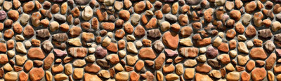 WALLDESIGN 304.8 cm Pebble Stone Pattern With Cement Filled Wall Border - 3 inch width by 10 ft length - Small Self Adhesive Sticker(Pack of 1)