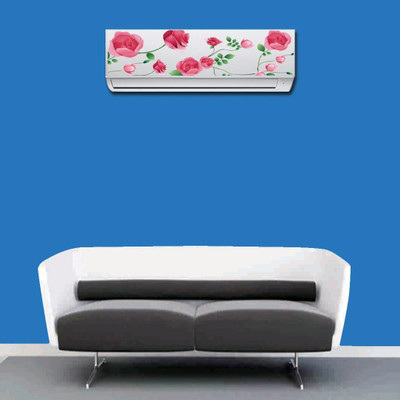 crystalsign 90 cm Air Conditioner Flower Sticker 50_S Self Adhesive Sticker(Pack of 1)