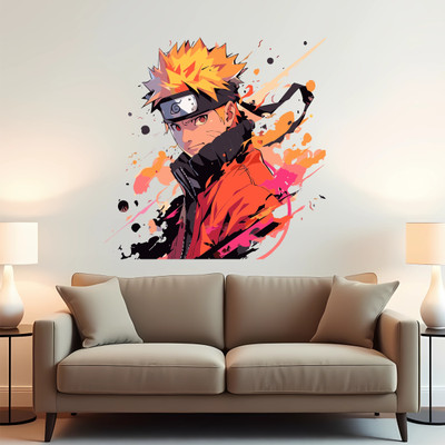 WallBiirds 60 cm Naruto anime wall sticker Self Adhesive Sticker(Pack of 1)