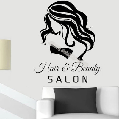 SnappyVinyl 35 cm Hair & Beauty Salon Quote Wall Stickers Self Adhesive Sticker(Pack of 1)