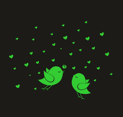 DreamKraft 20 cm Glow in The Dark Birds and Star Radium Sticker Self Adhesive Sticker(Pack of 1)