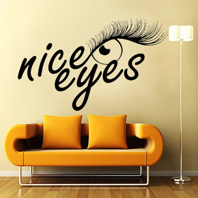SnappyVinyl 57 cm Eyelashes Self Adhesive Sticker(Pack of 1)