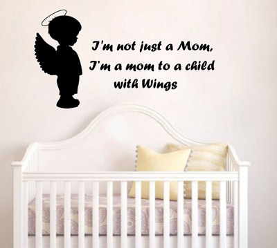 Hanu 100 inch Child with wings | Non Reusable Sticker Self Adhesive Sticker(Pack of 1)