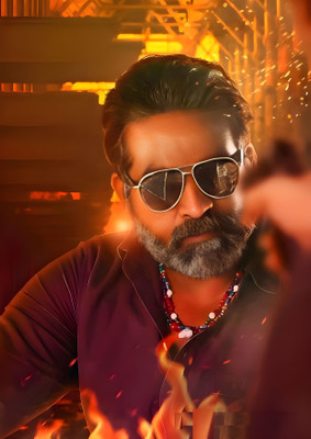 Dumdic 30 cm Mass Look By Vijay Sethupathi A4 Strong Self Adhesive Sticker(Pack of 1)