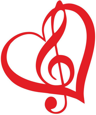 Vijaya enterprises 71 cm Heart with music signal wall sticker self adhesive (pack of 1) Self Adhesive Sticker(Pack of 1)