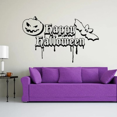 Xskin 70 cm Happy Halloween, Wall Stickers Home Decor Waterproof Wall Decals Self Adhesive Sticker(Pack of 1)