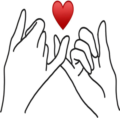 Dumdic 30 cm Merge With Love A4 Strong Self Adhesive Sticker(Pack of 1)
