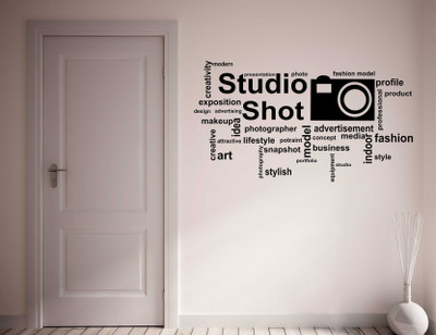 SnappyVinyl 30 cm Camera Quote Self Adhesive Sticker(Pack of 1)