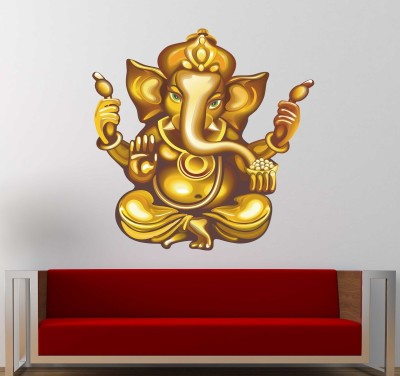 LANSTICK 81.28 cm LORD VINAYAGAR STICKER Self Adhesive Sticker(Pack of 1)