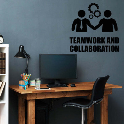 Xskin 27 cm Teamwork Collaboration Cooperation Self Adhesive Sticker(Pack of 1)