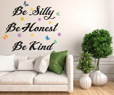 MIIKOR 70 cm Be Honest | Non-Reusable Sticker Self Adhesive Sticker(Pack of 1)