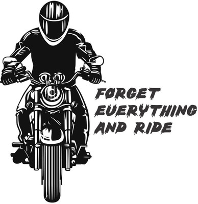 VCREATE DECOR 58 cm BIKE DESIGN Wall Sticker Self Adhesive Sticker(Pack of 1)