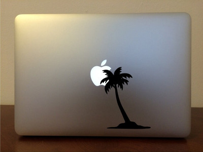 Xskin 30 cm Palm Tree Self Adhesive Sticker(Pack of 1)